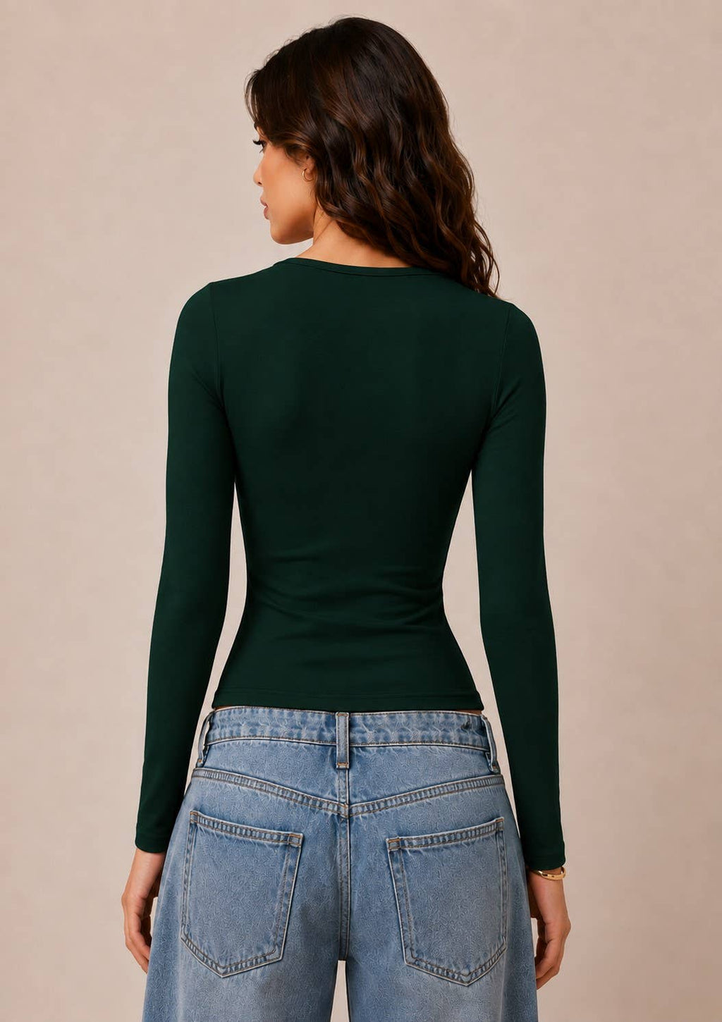 JT56670L - SWEETHEART NECK W/RUCHED LONG SLEEVE TOP
