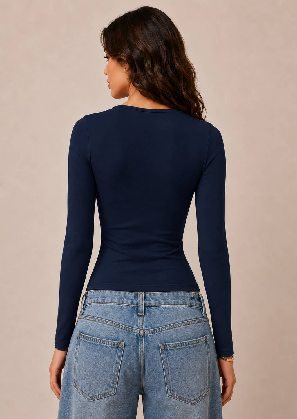 JT56670L - SWEETHEART NECK W/RUCHED LONG SLEEVE TOP