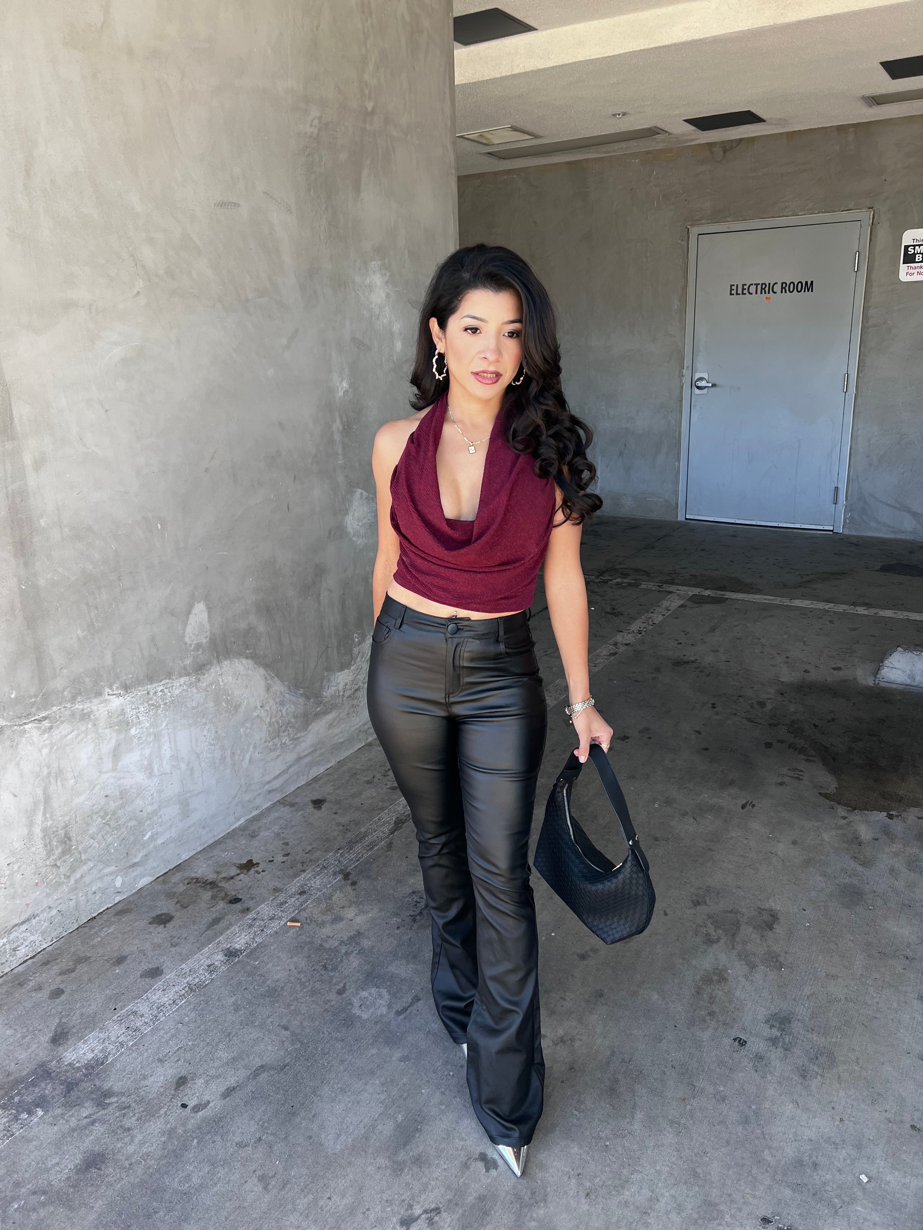 Flair Black Leather pants