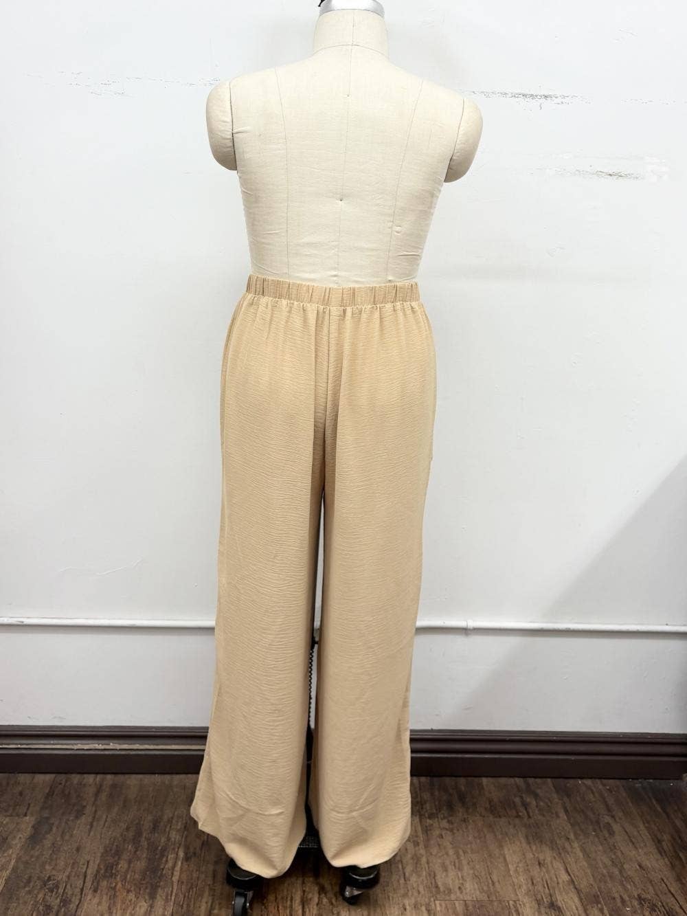 Plus Lace Panel Wide-Leg Pants 3