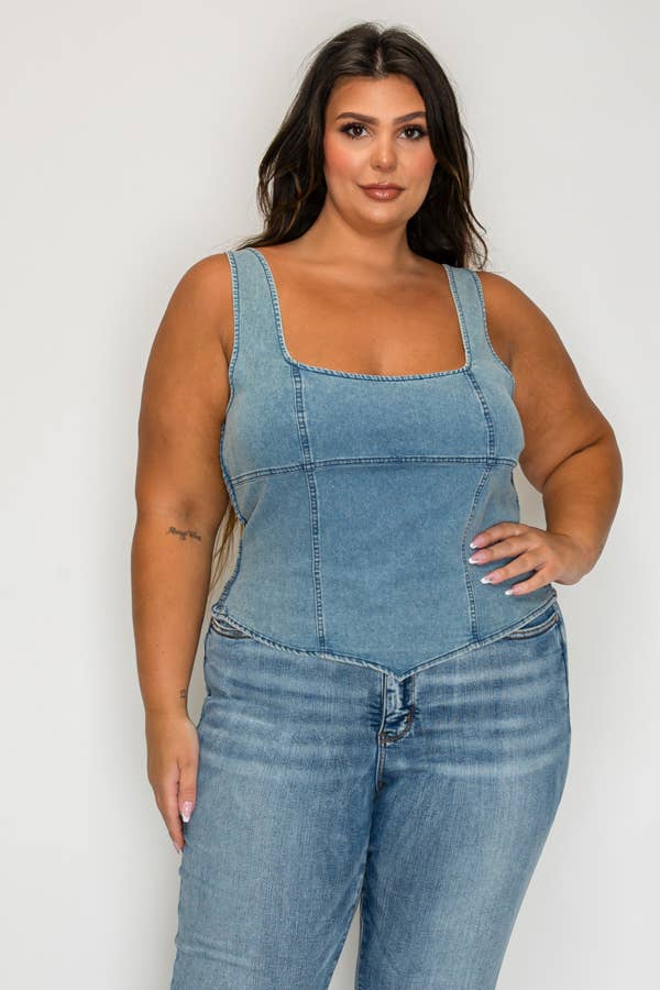 Denim Tank Top
